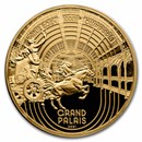 2021 1/4 oz Pf AU €50 Paris 2024 Heritage Series Le Grand Palais